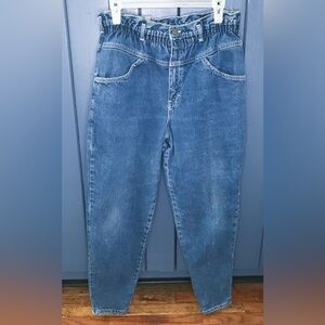 Vintage Paper Bag Waist Mom Jeans Fits 4 6 High Waist Fairy Grunge Y2K USA Made